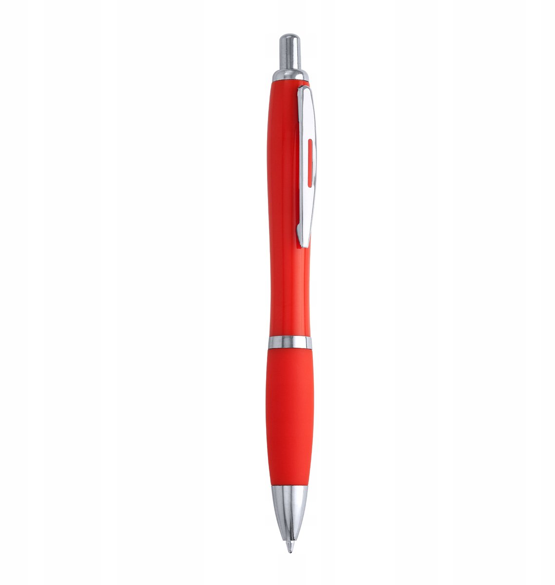 ABS Pen met Zachte Grip en Drukknop - Blauwe Inkt
