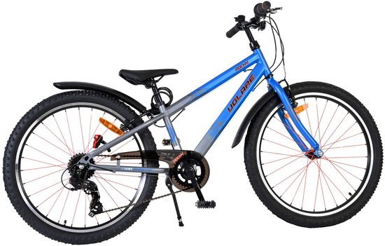 Volare Rocky kinderfiets 24 inch, blauw, 7 versnellingen