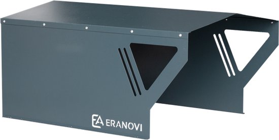 Eranovi Garage M - robotmaaier garage universeel - binnenmaat 85 x 60 x 37 cm - beschermt robotmaaier en laadstation tegen regen, zon en bladeren - voor Husqvarna, Gardena, Segway Navimow en Kress - eenvoudige montage — afbeelding 4