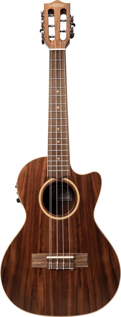 LANIKAI LKUACST-5CET Tenorukelele, Acacia Solid Top-serie, 5 snaren, Lage/hoge G, t