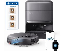 eufy Nieuw 2026 Robotstofzuiger met Dweil C28 Omni - HydroJet-zelfreinigende Dweilrol - Upgrade van X10 Pro - 15.000Pa Zuigkracht - Alles-in-1 Station - Automatisch Dweilen en Drogen - AI-obstakeldetectie