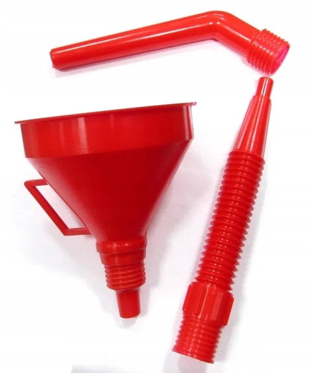 Merkloos Plastic Brandstof Trechter, 3 Delen