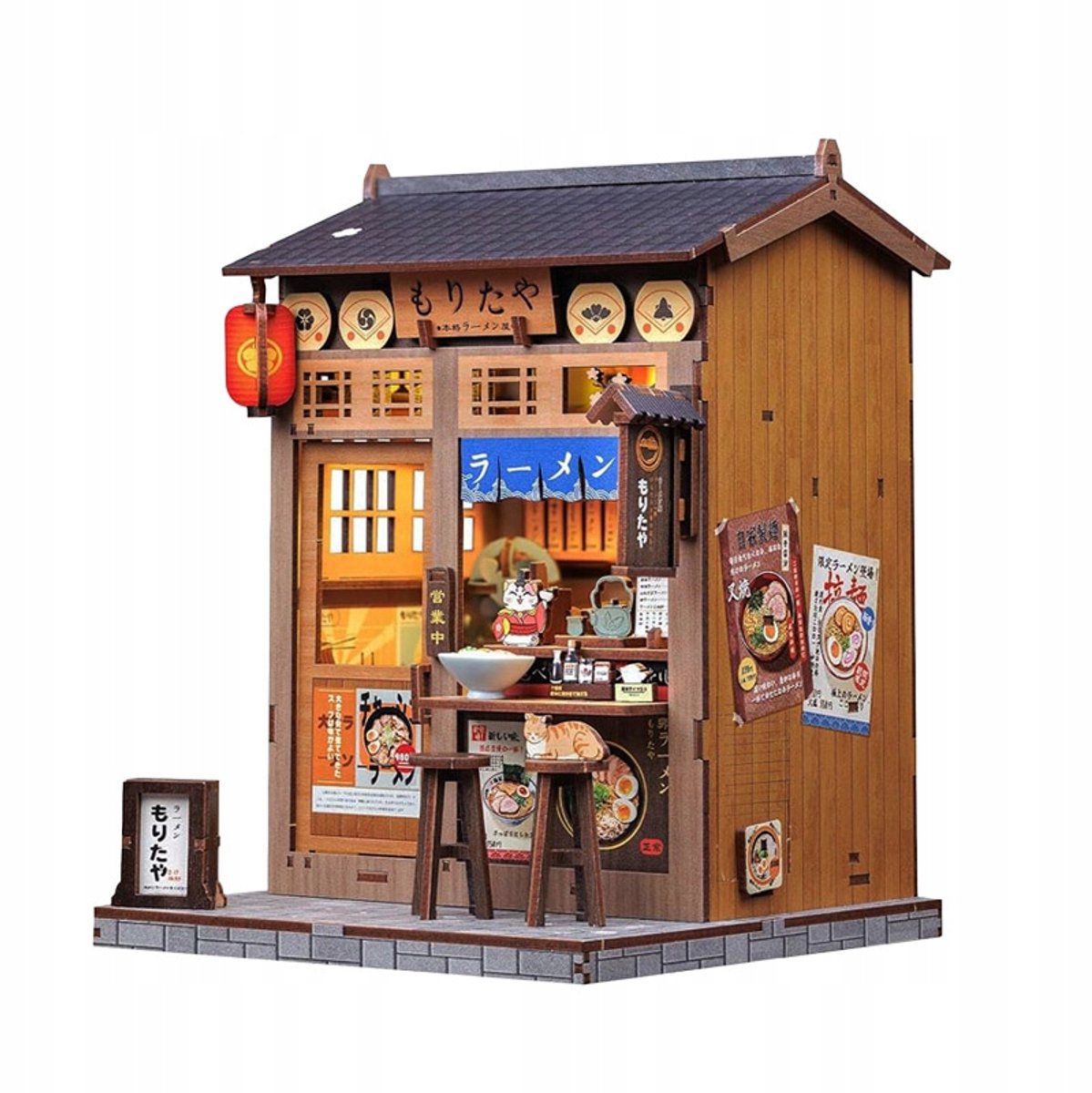 Book Nook: Bar in Tokio, Japan - 3D Houten Model Bouwpakket