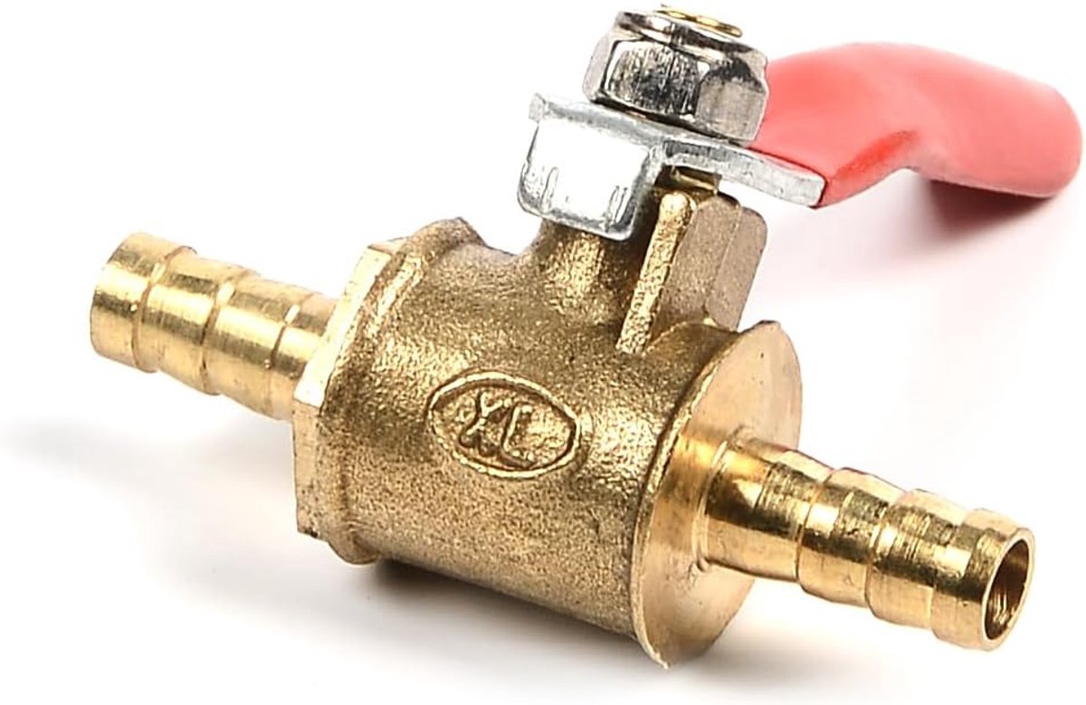 Brass Ball Valve SENRISE 6mm Shut-off Valve Barbed Wire Hose Pipe Joiner Faucet Connector Adapter for Water Gas Oil - ShopVlot