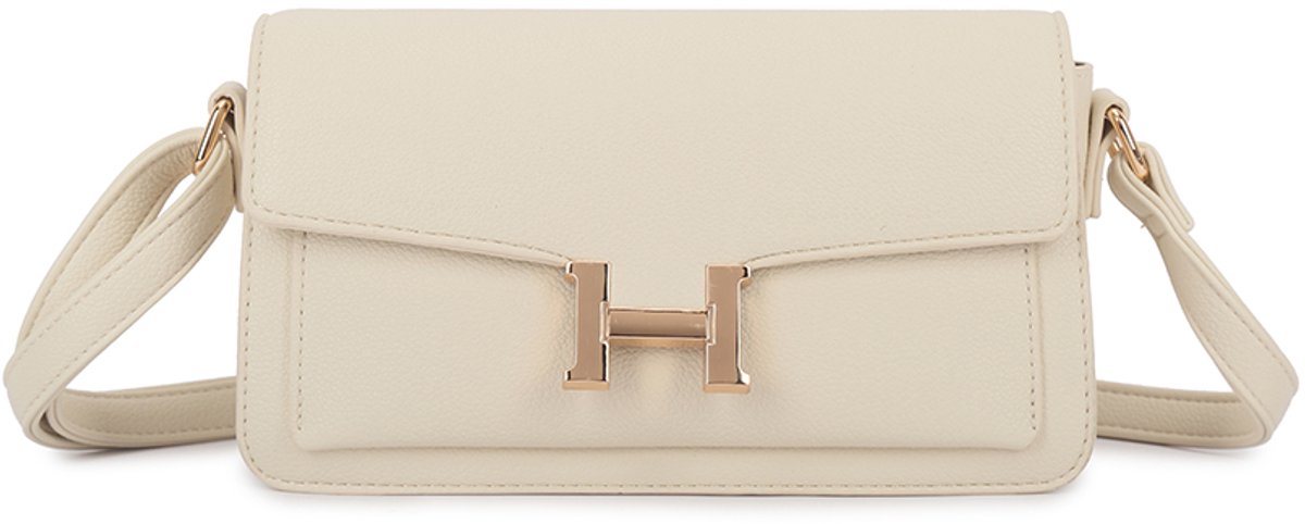 Giuliano kunstlederen schoudertas Anouk - Dames - Beige