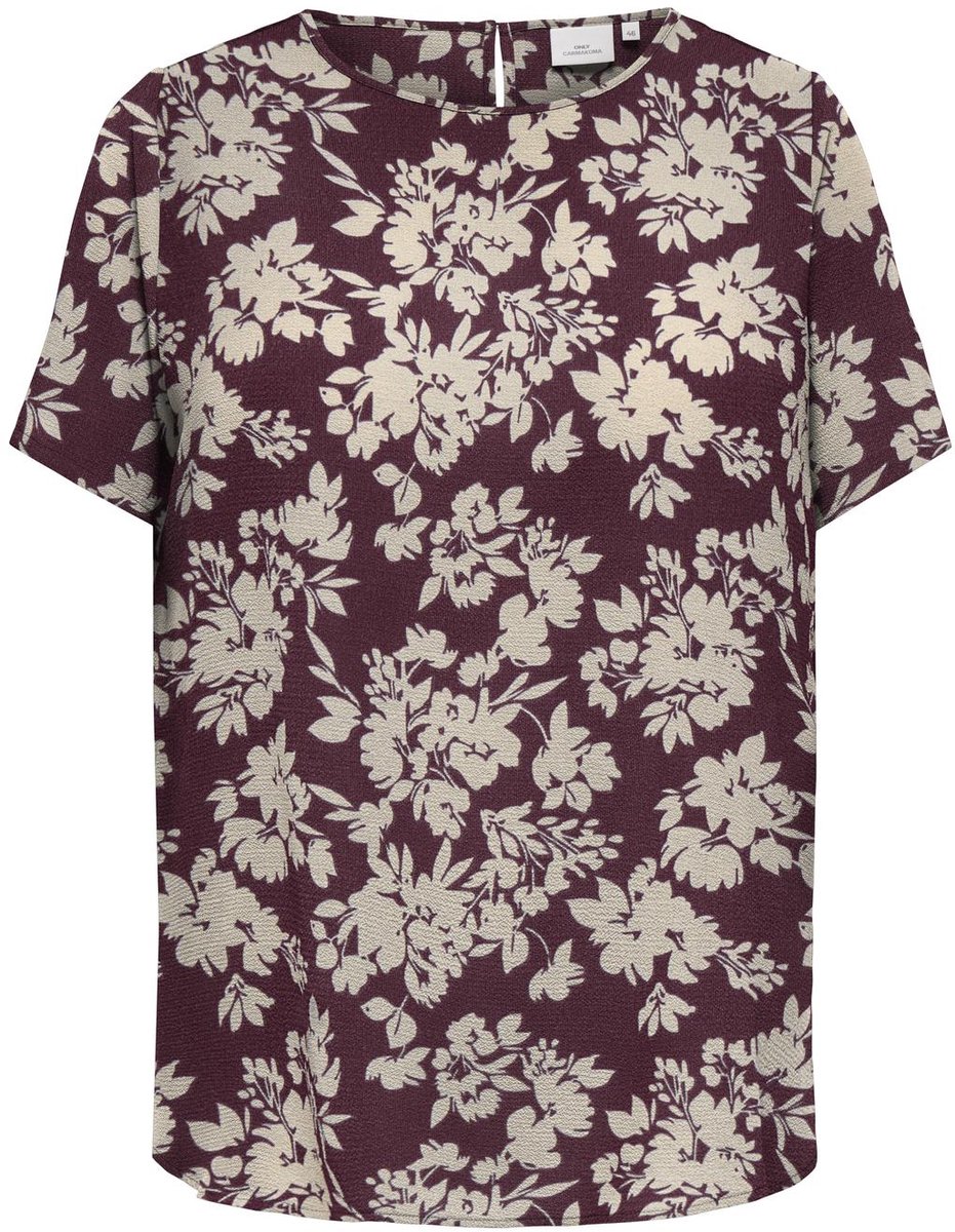 ONLY CARMAKOMA - CARVICA S/S TOP WVN NOOS Dames Top