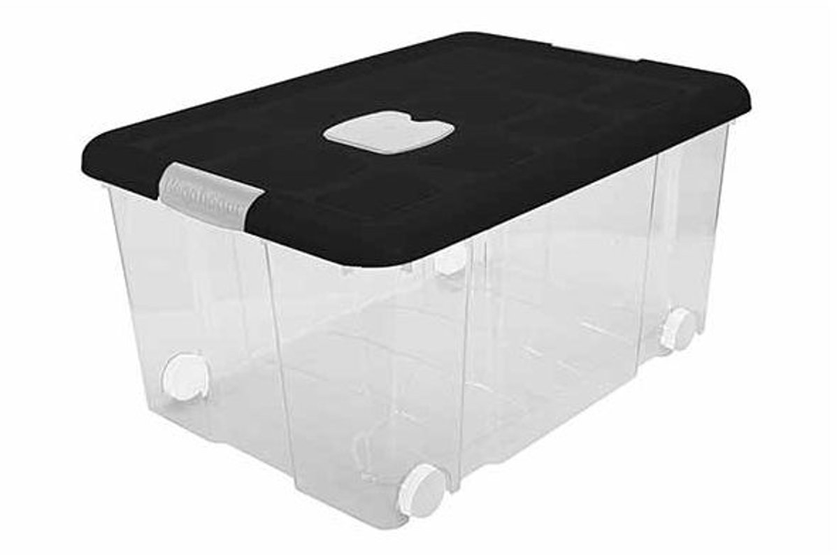 Opbergbox Nº5 Ecofriendly 57l Met Sluitingen En Wielen