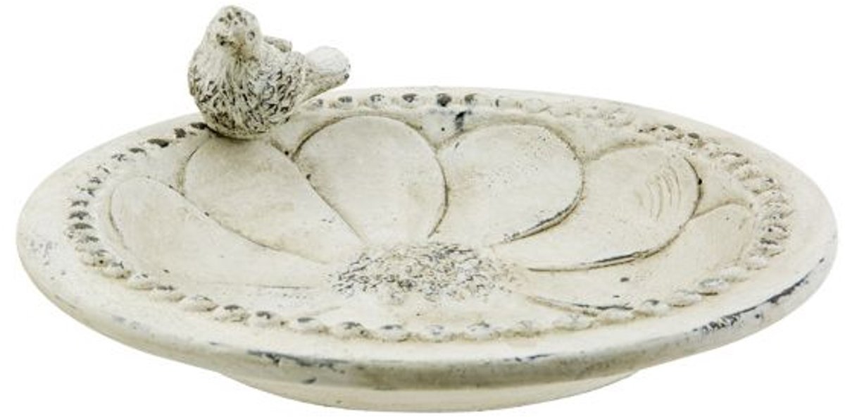 Cosy @ Home Schaaltje Bird - Feeder Creme 20x20xh9cm