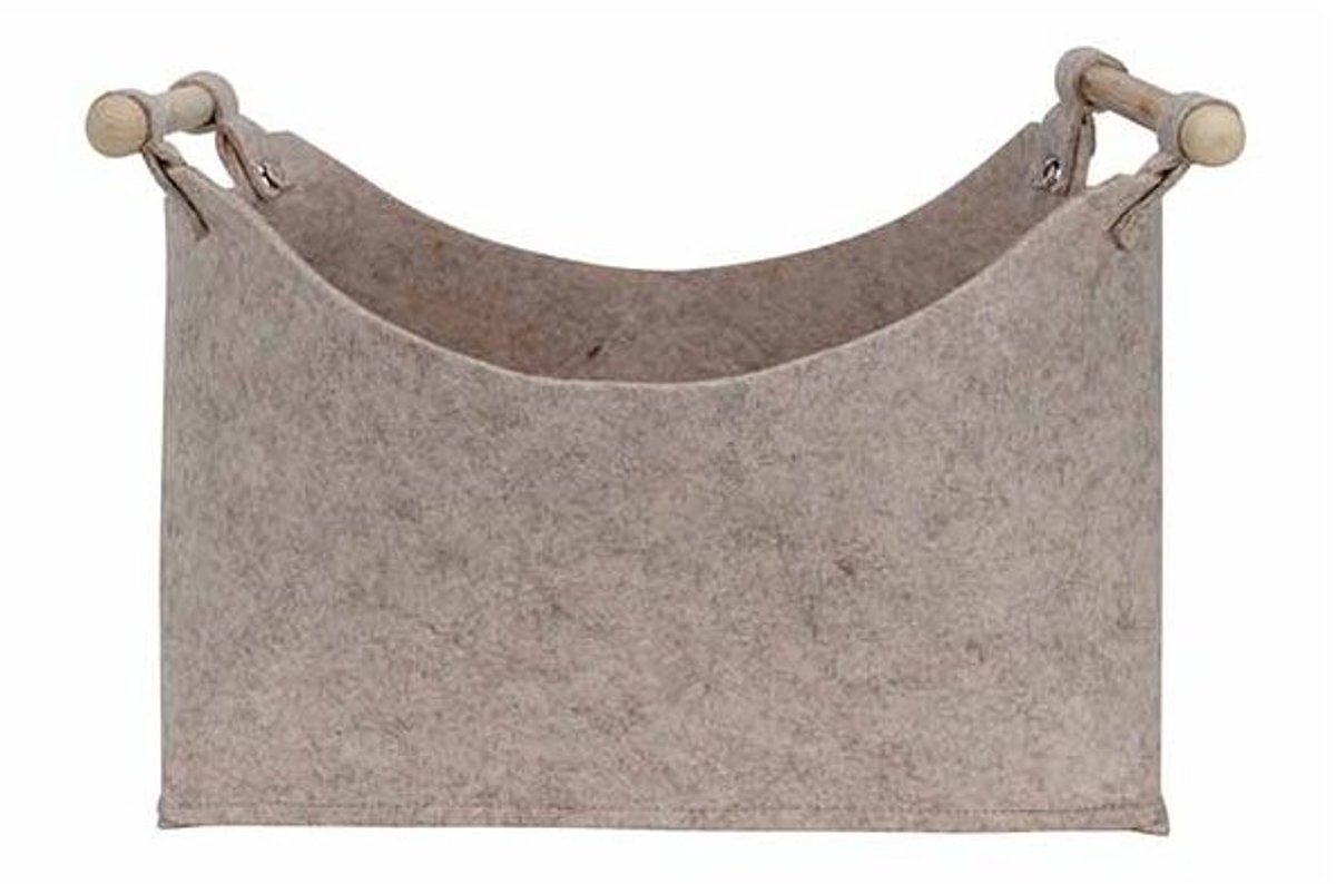 Opbergmand Beige 32x18xh24cm Rechthoek V Ilt