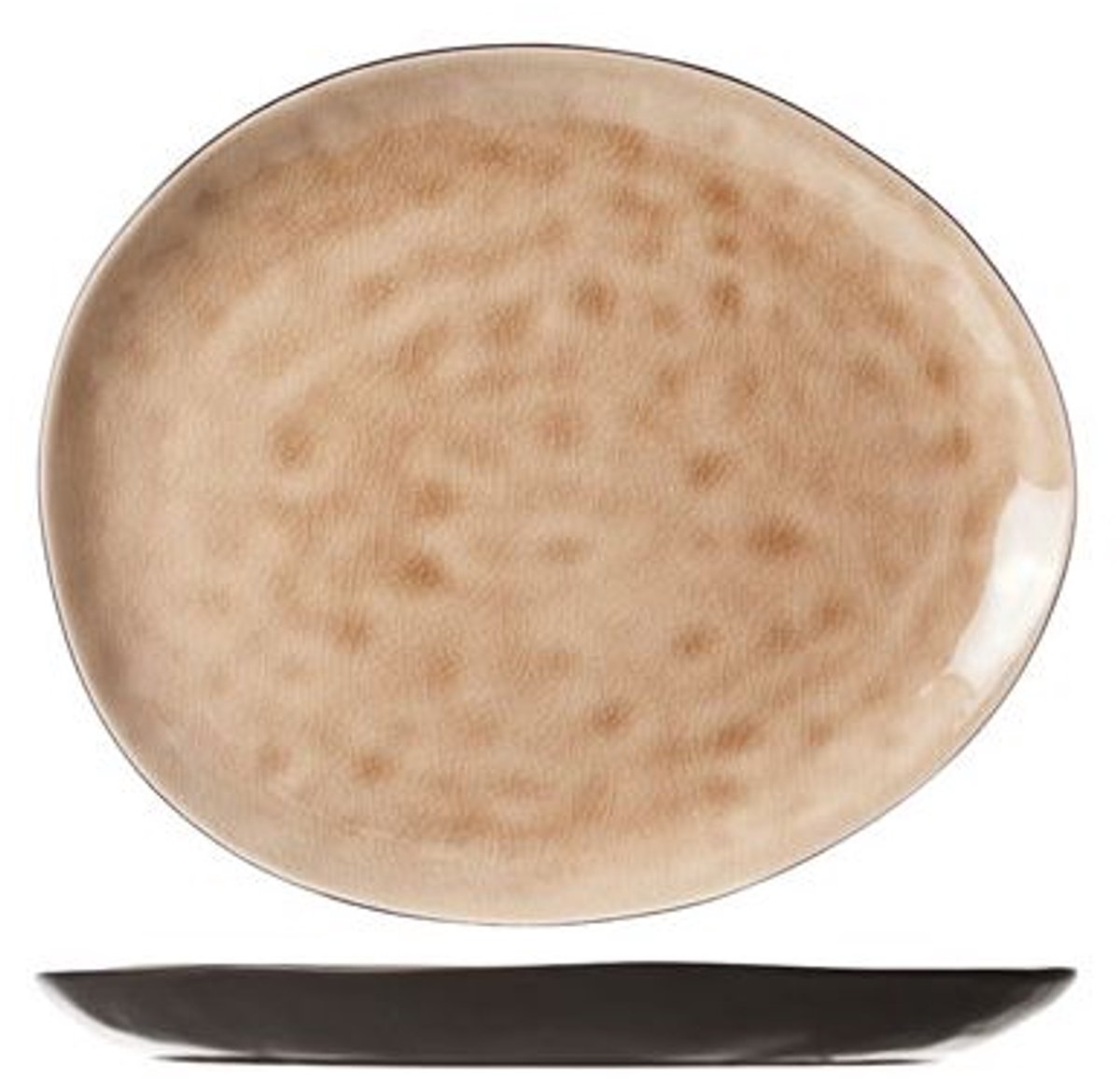 Streetfood Beige Bord Ov 15x11.5cm