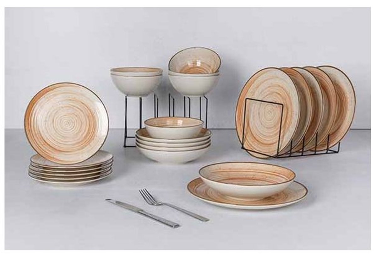 Sintra Dinnerset Terracotta 24 Dlg