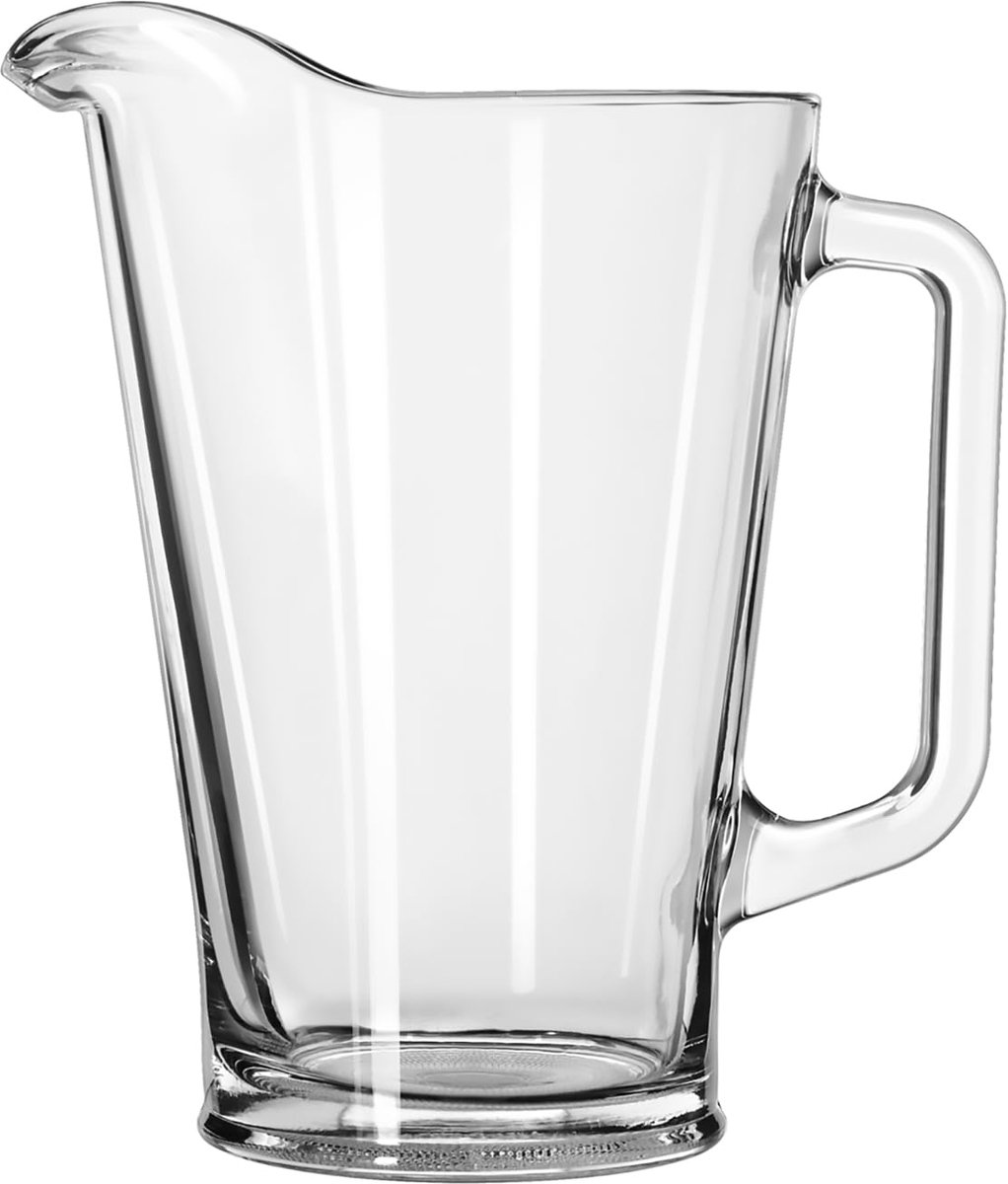 Libbey Waterkannen - Glazen Kannen Set - Transparant - Vaatwasserbestendig - 1,05 Liter - 6 Stuks