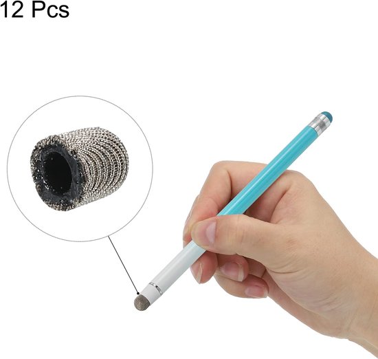 12 stuks stylus penpunten geleidend netvezel capacitief touchscreen pennen tip universele vervanging 5 mm — afbeelding 2