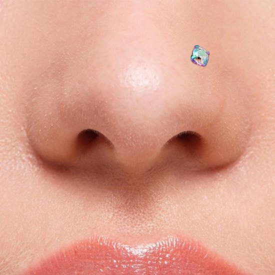 12 stuks 18G 20G neusringen roestvrij staal neuspiercing schroef met kubieke zirkonia neuspiercing sieraden — afbeelding 2