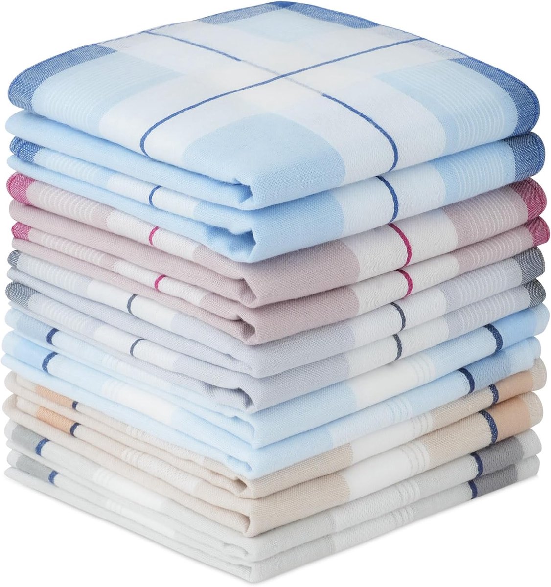 Zakdoeken, premium zachte herenzakdoeken, klassiek geruit patroon pochet, meerdere stijlen kleuren, voor bruiloften, bal, feest, cadeau voor mannen