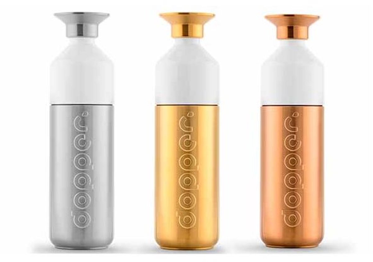 Dopper Steel 800ml Brons Zilv Goud 3 Dlg