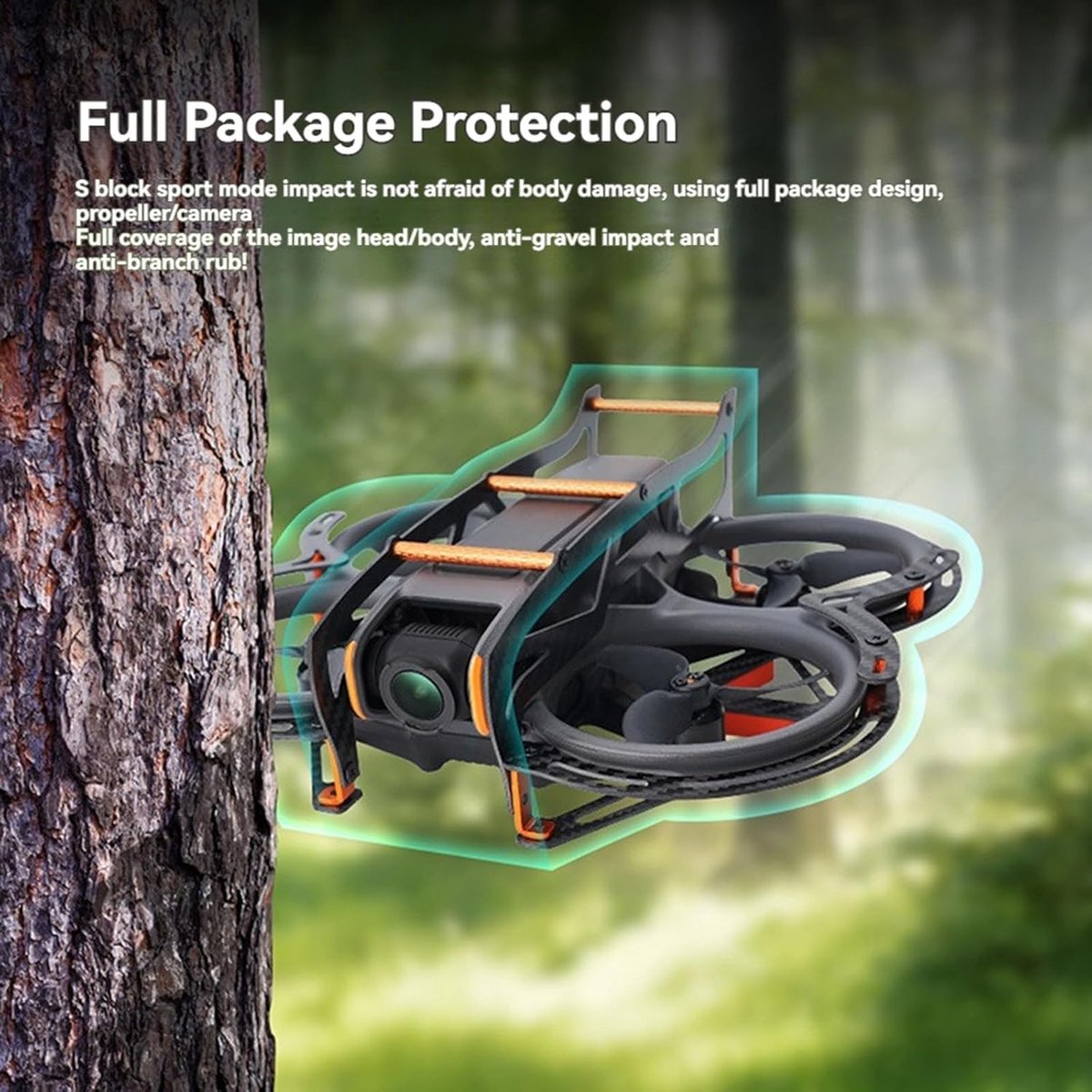 2 Carbon Fiber Chassis Armor voor DJI Avata 2, Anti-botsing Volledige Bescherming Cover Plaat Frame Guard – foto 2