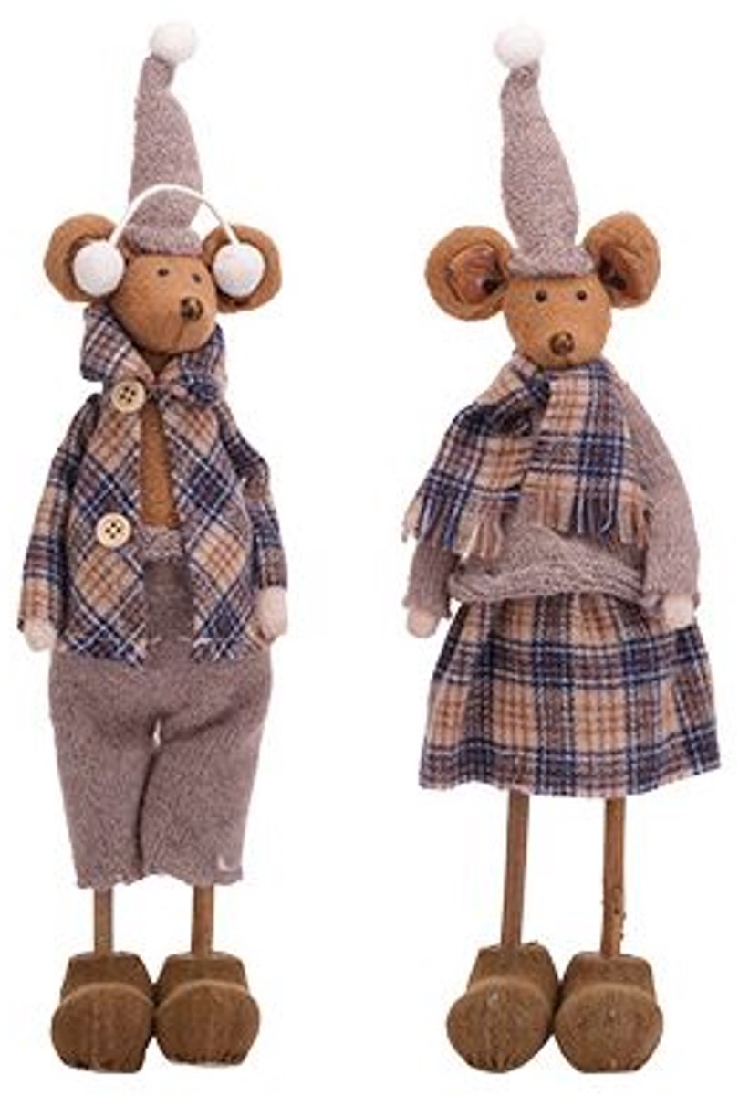 Muis Ass2 Comfy Ear Warmers Grijs 11x11x H28cm Langwerpig Foam