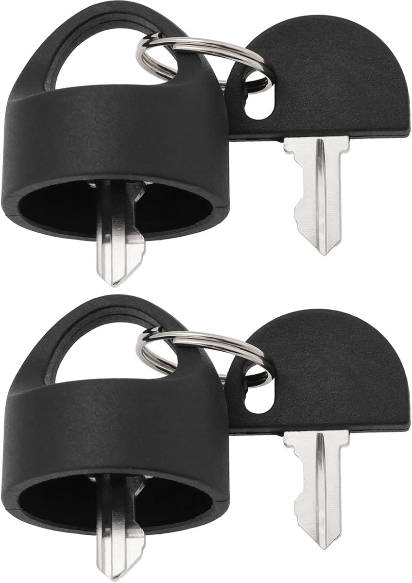 2 sets van vervangende mobiliteitsscooter sleutel Scooter Accessoire K2801M K2305M Compatibel met Pride Mobiliteitsscooter Zwart