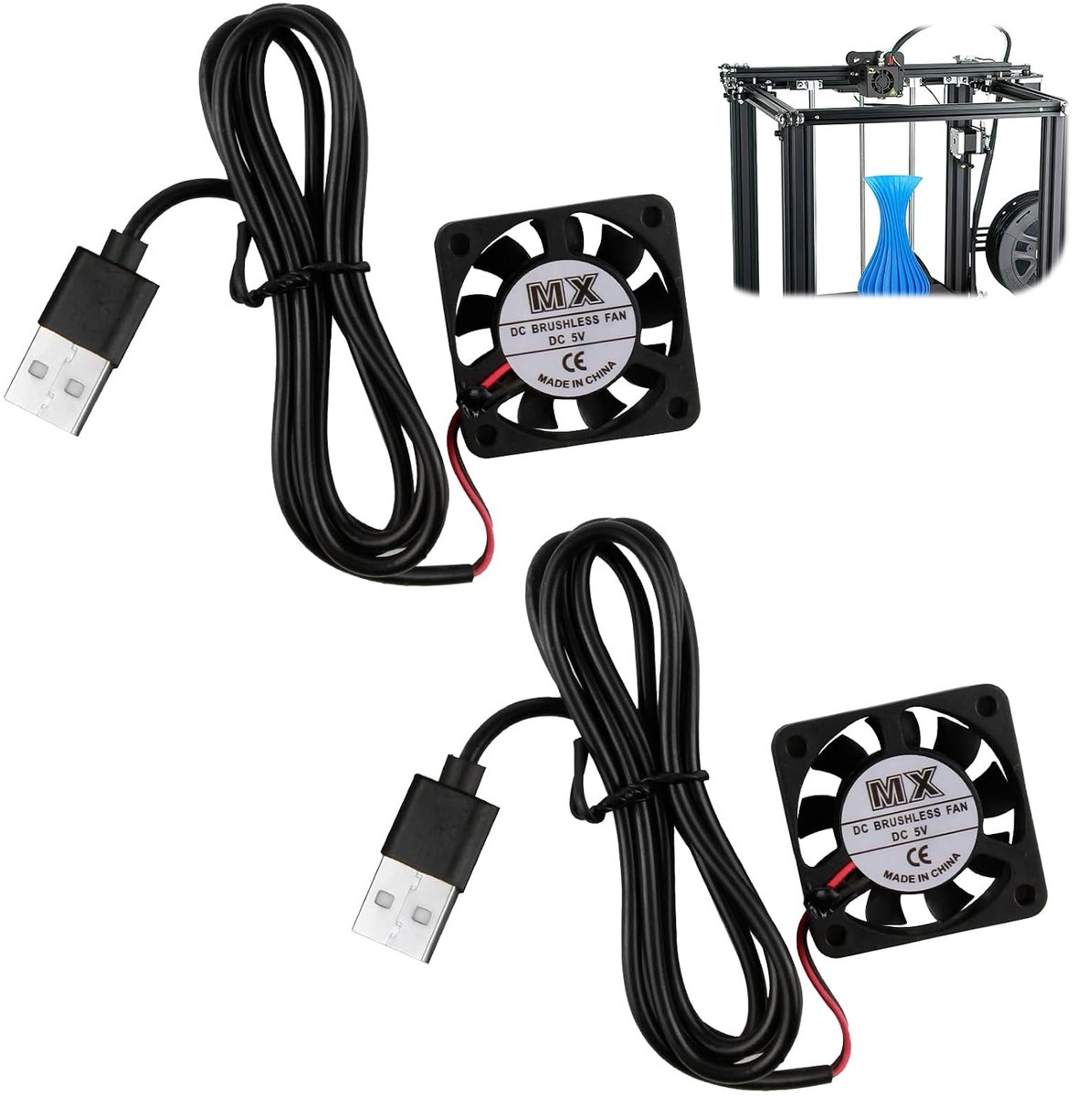 Stille Mini Koelventilator 40x40x10mm DC 5V USB voor Elektronica en 3D Printers