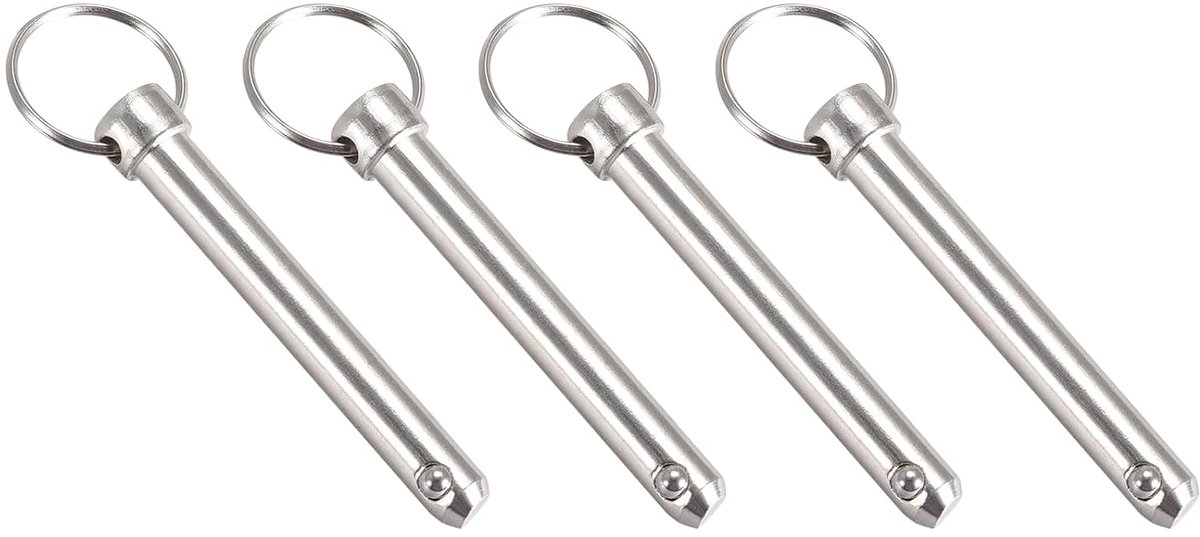 Snelspanner pennen (10 mm x 70 mm) 4 stuks koolstofstaal trekpin - voor scheepsbouw scheepsuitrusting boot top