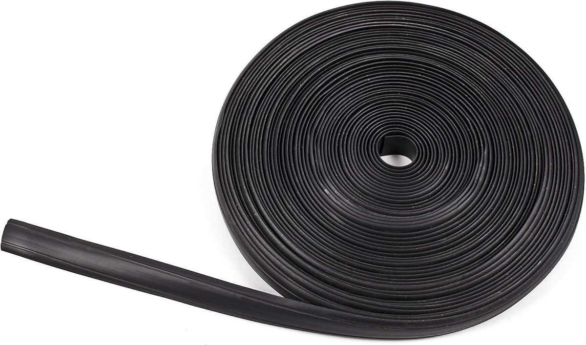 afdichtingstape, 10 m, 12 mm, zwart, kunststof, stripvuller voor caravans en campers