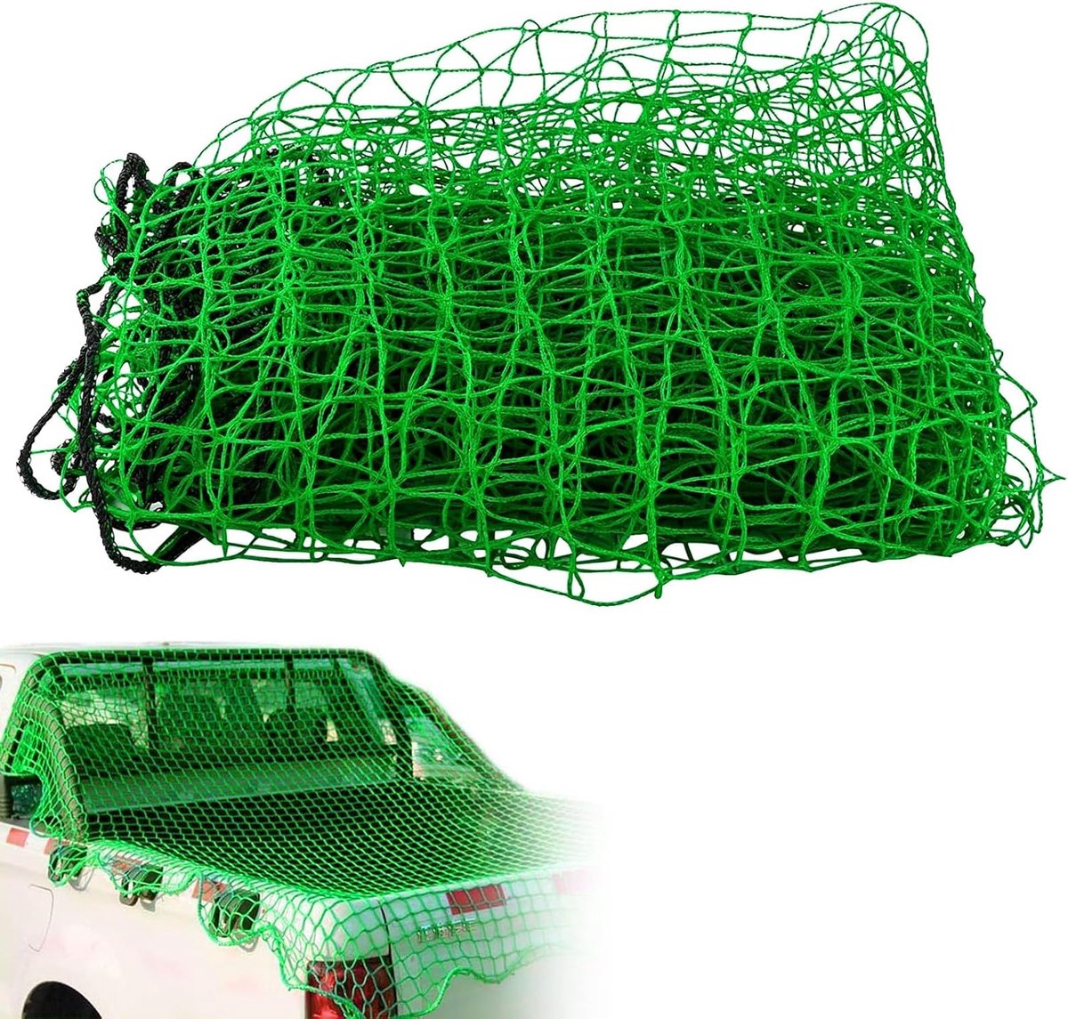 Aanhangernet, 2 x 3 m, aanhangerzeil, scheurvast, elastische randen, aanhangernet, slijtvast, fijnmazig netweefsel, ladingsbeveiligingsnet voor aanhangers, auto's, bestelwagens en