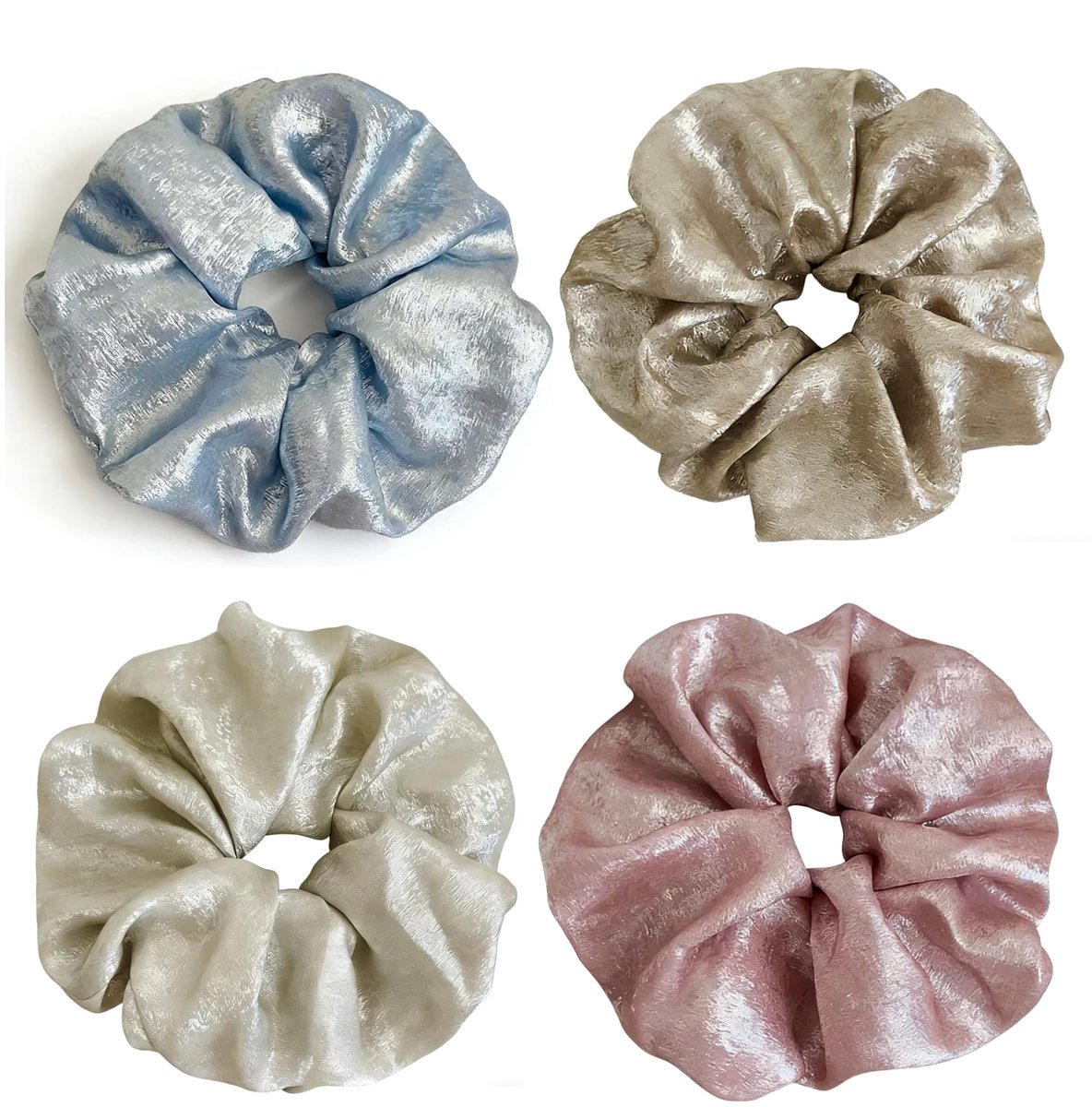 Scrunchies voor dames en meisjes, zijdeachtige jumbo haarelastiekjes voor dik lang haar, oversized scrunchy-haarelastiekjes (22)