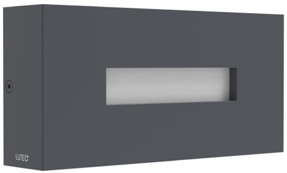 LUTEC Arteo - wandlamp voor buiten - up & down - premium aluminium - 2700/3200/4000K - 1100 lumen - IP65 weersbestendig - Zwart grijs