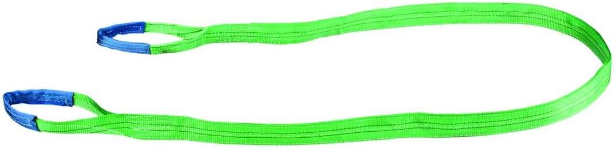 SnelShoppen - Lifting Band Ronde Lus 2000 kg / 2 Ton 2 Meter Groen - Polyester 2-laags - Hoog Laadvermogen - Tilband voor Werkplaats en Tuin