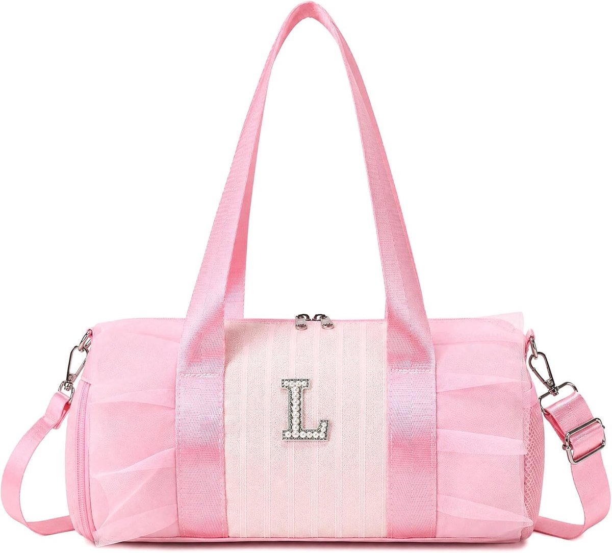 danstas voor meisjes, sporttas voor kinderen, duffeltas, zwembadtas, met vak voor natte tas, voor strand, reizen, Rosal, Rosa, reistas