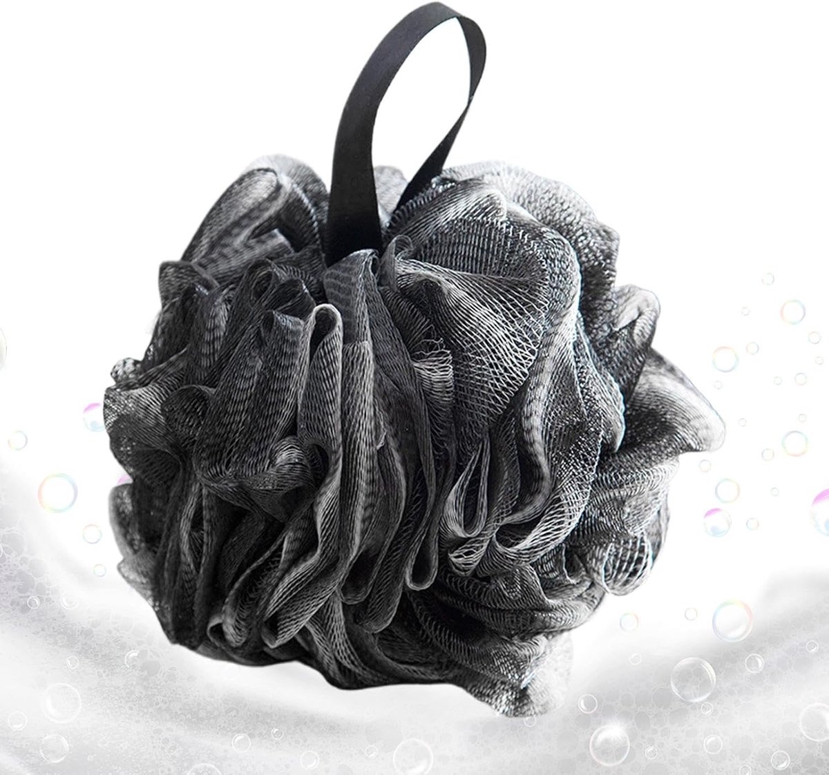 Loofah Spons , Rijke Schuim, Mesh, Ergonomisch | Loofah Spons Voor Douche Geschikt voor Vrouwen, Volwassenen, Kind, Thuisgebruik, Spa, Hotel, Zakenreis, Vakantie, Reizen
