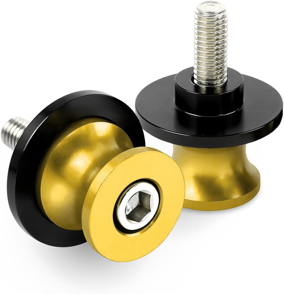 2 Stuks Motorfiets Oscillerende Arm Spoelen Sliders, Motorfiets 8 mm Cnc Diabolos Schommelarmhouder, Aluminium CNC Swing Spool Sliders Arm Swingarm Spoelen, CNC Bescherming Motorfiets Accessoires
