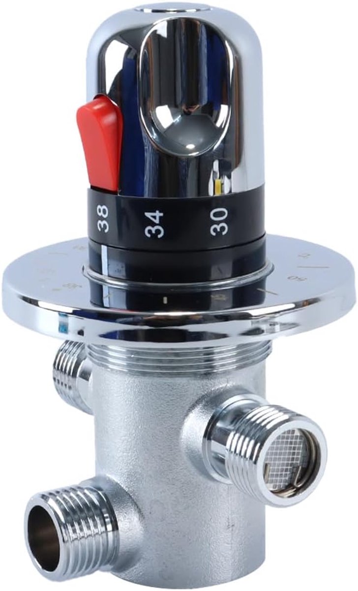 1/2 inch 3-wegkraan Thermostaat Messing Douchethermostaat voor handdouche Fittingen Verborgen paneel