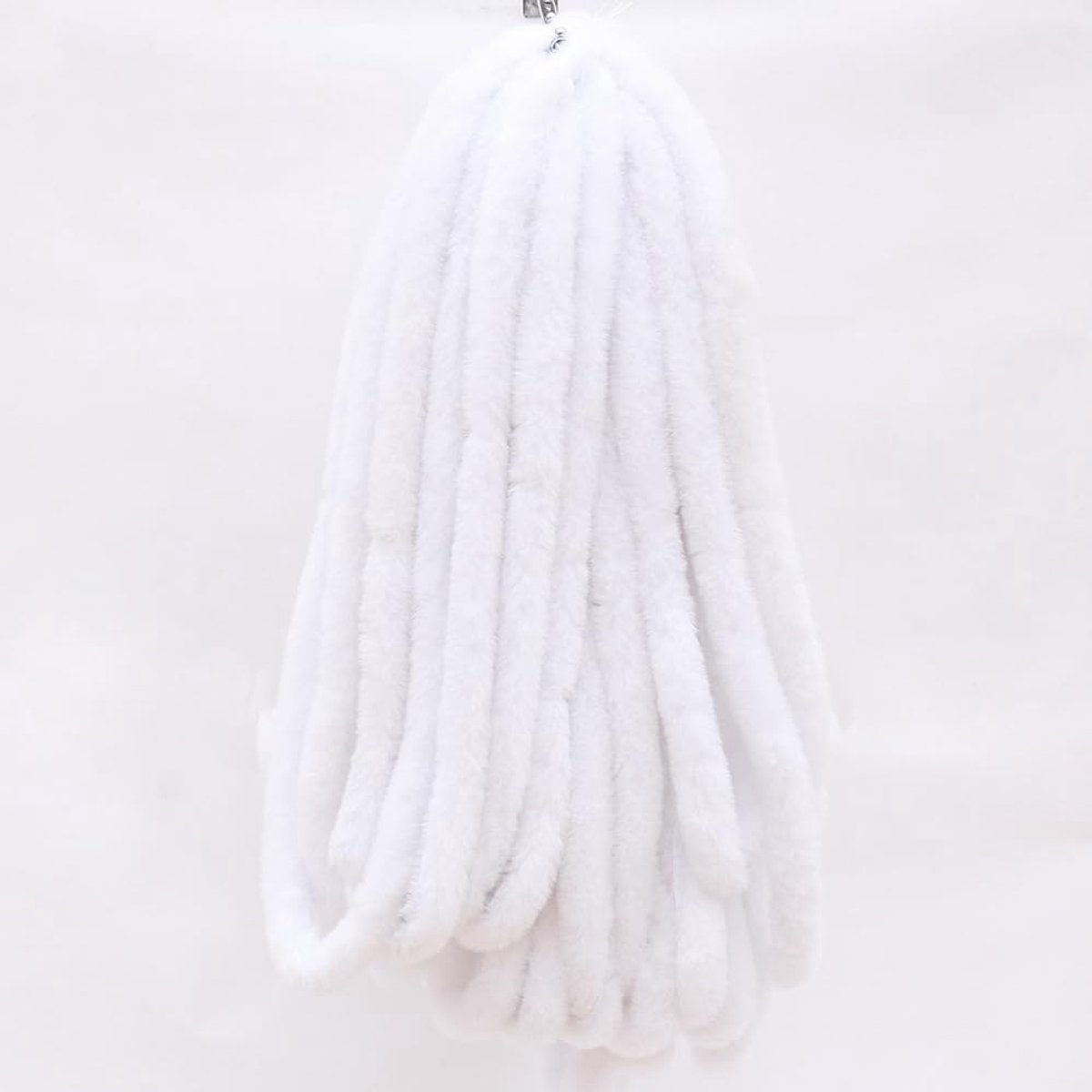 10 m 2 cm kunstbontband, kunstbont, kunstbont, lint, decoratieve lint, ambachten, pluche linten, kleding, voor doe-het-zelf ambachten, geschenkdecoratie, kledingdecoratie, wit