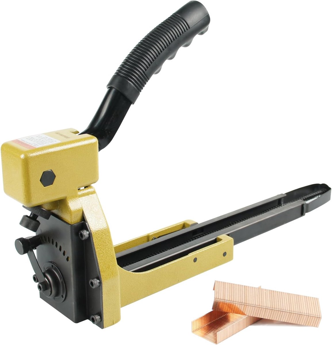 Handmatige nietmachine voor het sluiten van kartonnen dozen - 16 gauge nietpistool voor het sluiten van golfkartonnen dozen, vouwdozen - 34,7 mm (1-3/8 inch) kroon, 15 mm (5/8") lengte nietjes