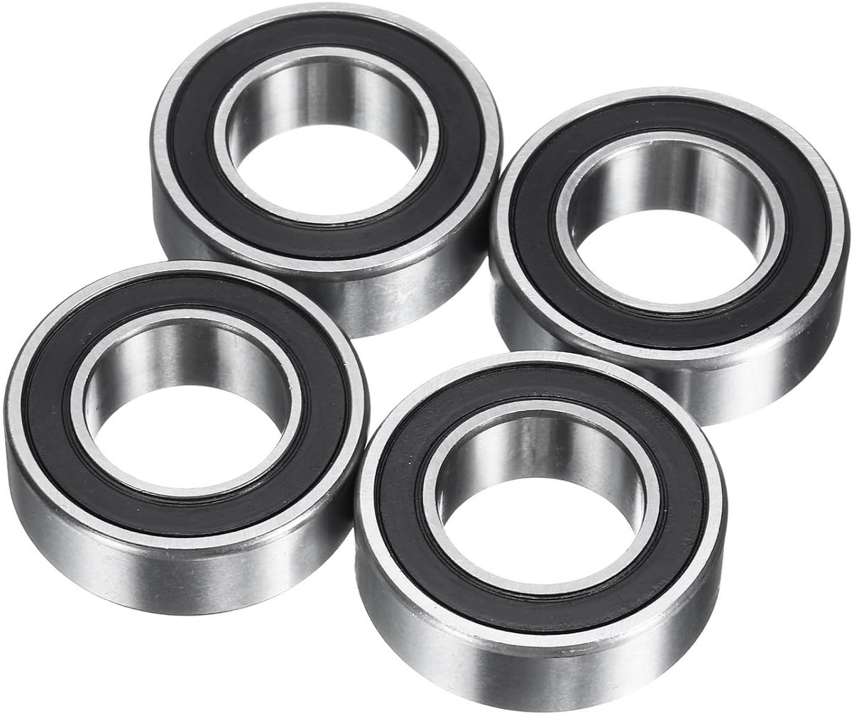 Groefkogellagers 17x31x10 mm chroomstalen lagers dubbel rubberen afgeschermd precisielagers, P6 (ABEC 3)