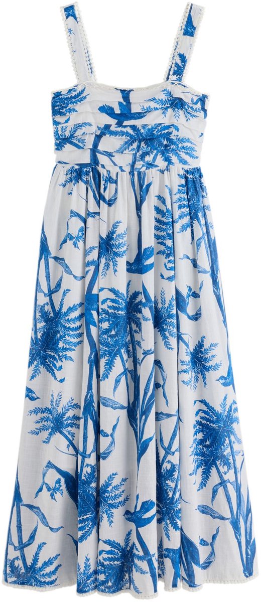 Next - Dames - Zomerse midi-jurk - Wit