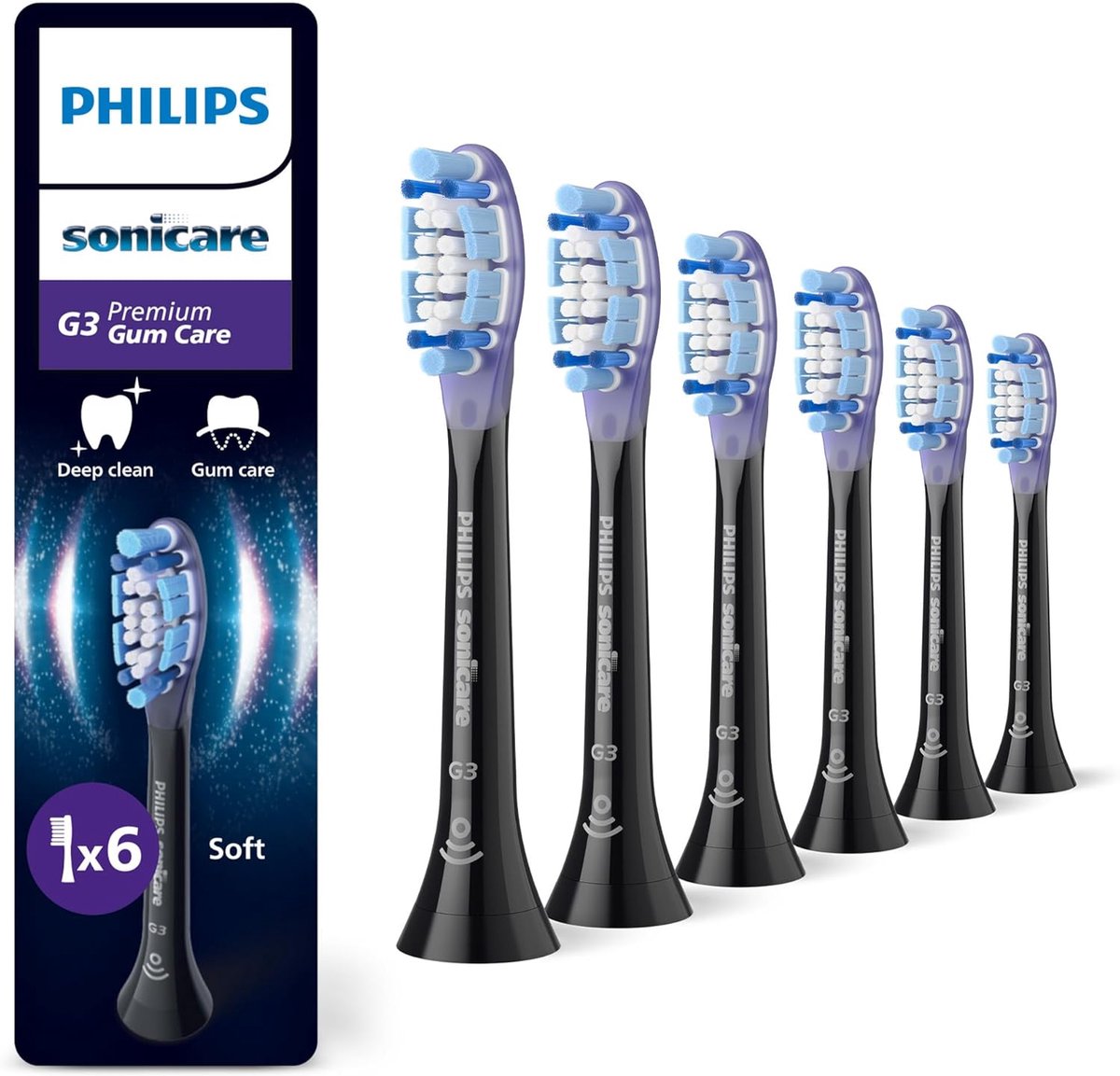 Philips Sonicare Premium Gum Care Set van 6 opzetborstels