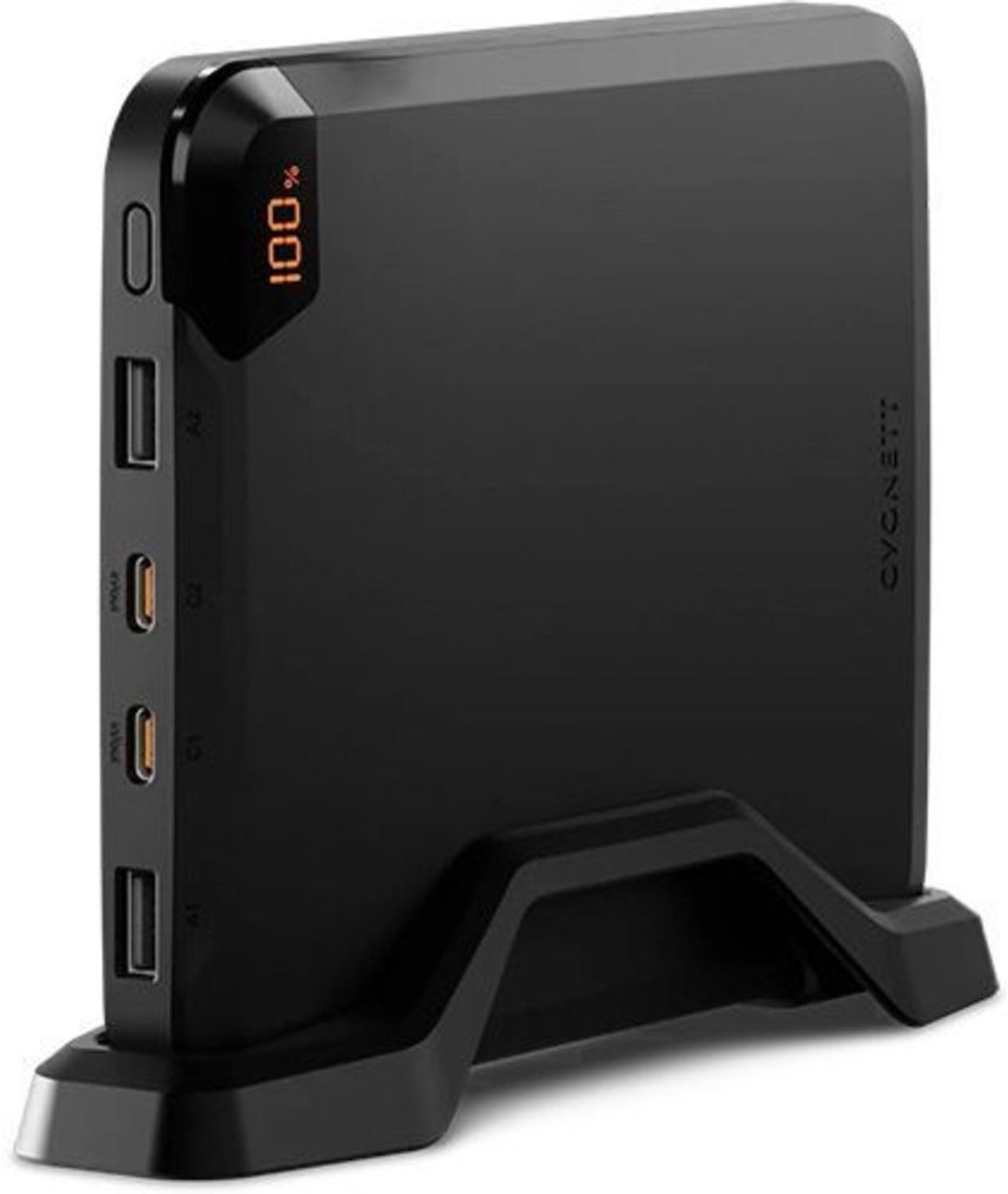 Cygnett 4 USB Powerbank 25.000 mAh Power Delivery 100W - Zwart