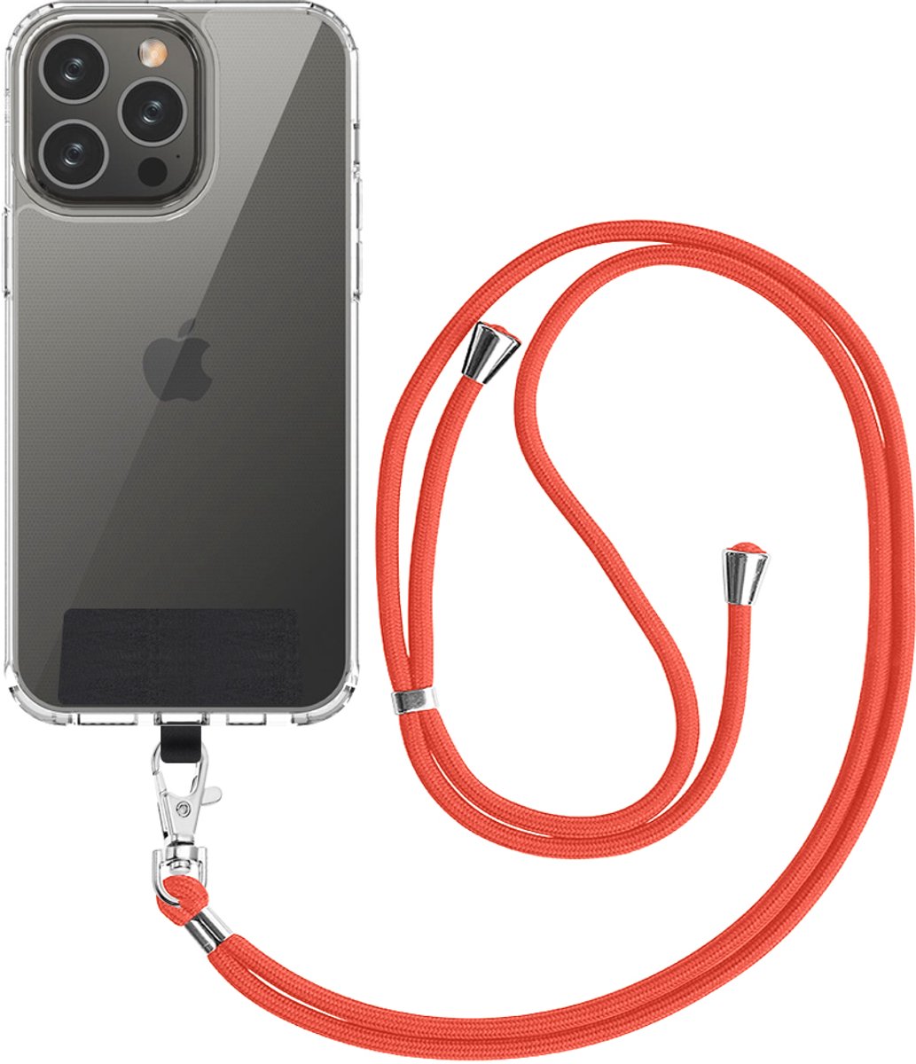Mobigear Universeel Telefoonkoord Verstelbaar - Oranje