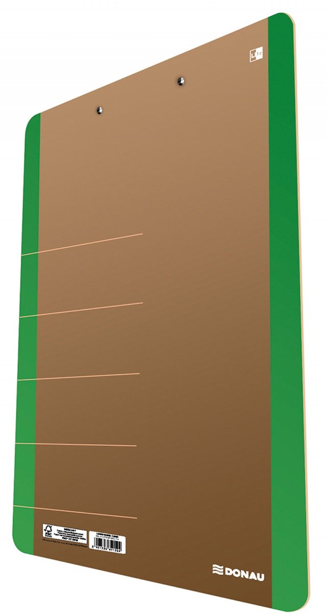 Klembord, karton, A4, groen