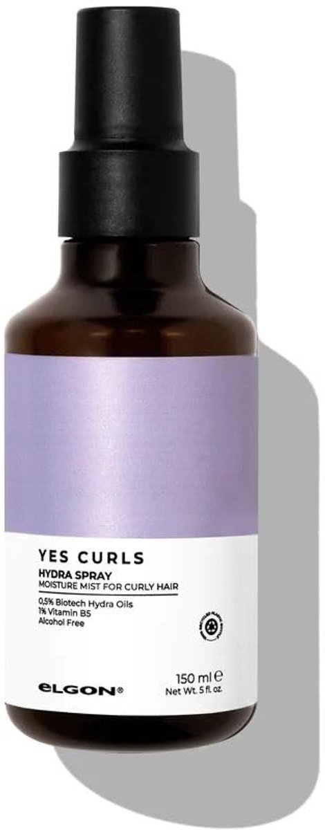 Elgon Yes Curls Hydra Spray 150 ml - Haarserum Voor Krullend Haar - Intensieve Hydratatie - Kruldefinitie - Anti-pluis - Met Arganolie En Lijnzaadolie