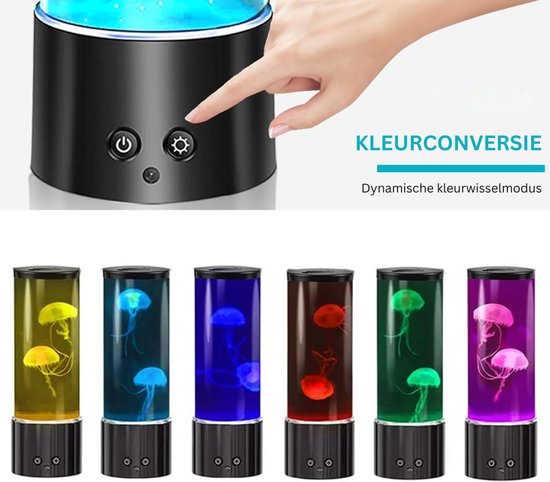 ZRNS® Kwallen Lamp - Jellyfish Lamp - Nachtlampje Kinderen en Volwassenen - 17 Kleuren van Zrns — afbeelding 4