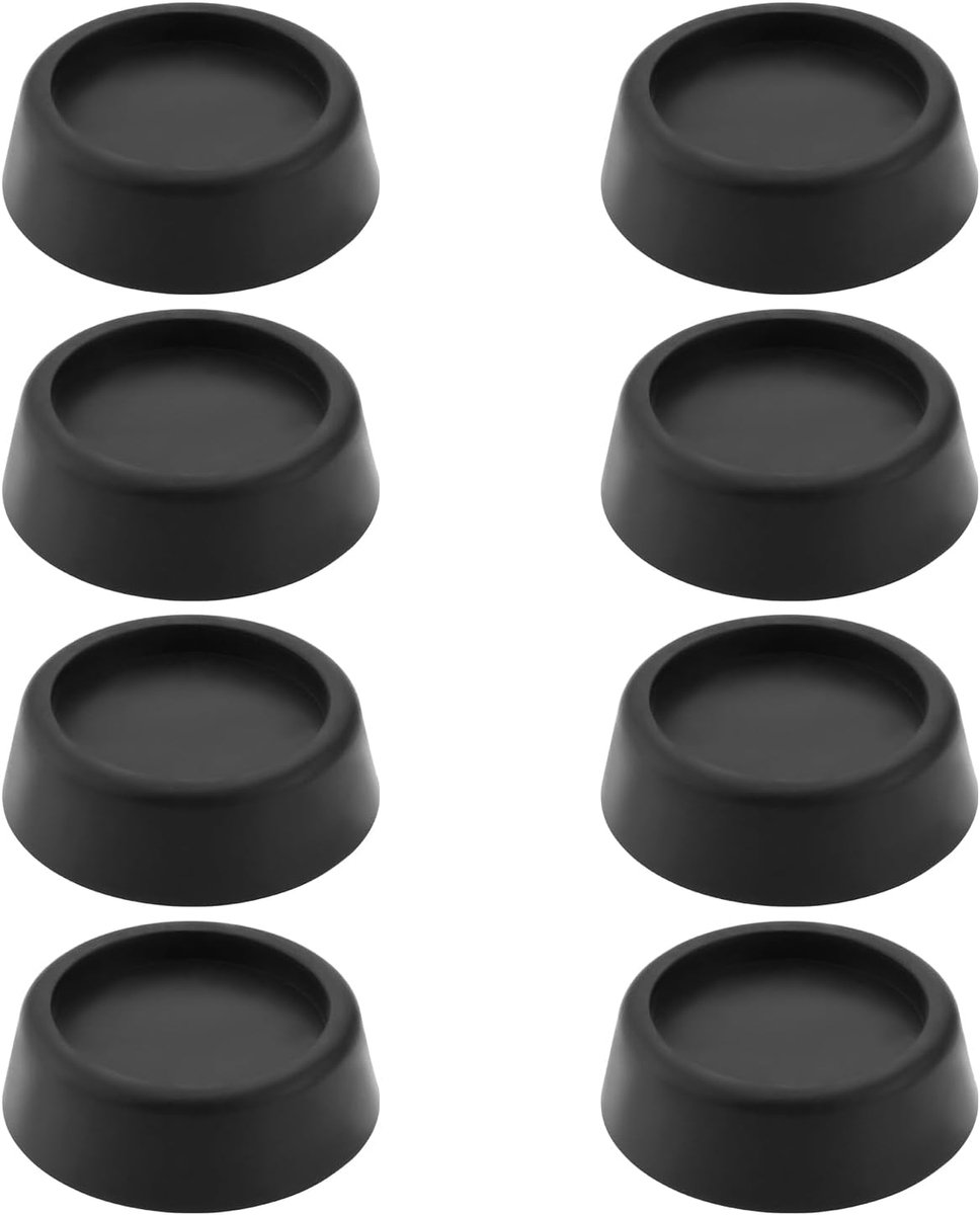 8 stuks - Wasmachine verhoger - Trillingsdempers Wasmachine & Droger - Wasmachine voetjes - wasmachinevoetjes - meubelvoeten - verhogingsblokken - wasmachine trillingsdemper - Meubelverhogers - Trillingsdempende Wasmachine Voetjes - wasmachine sokkel