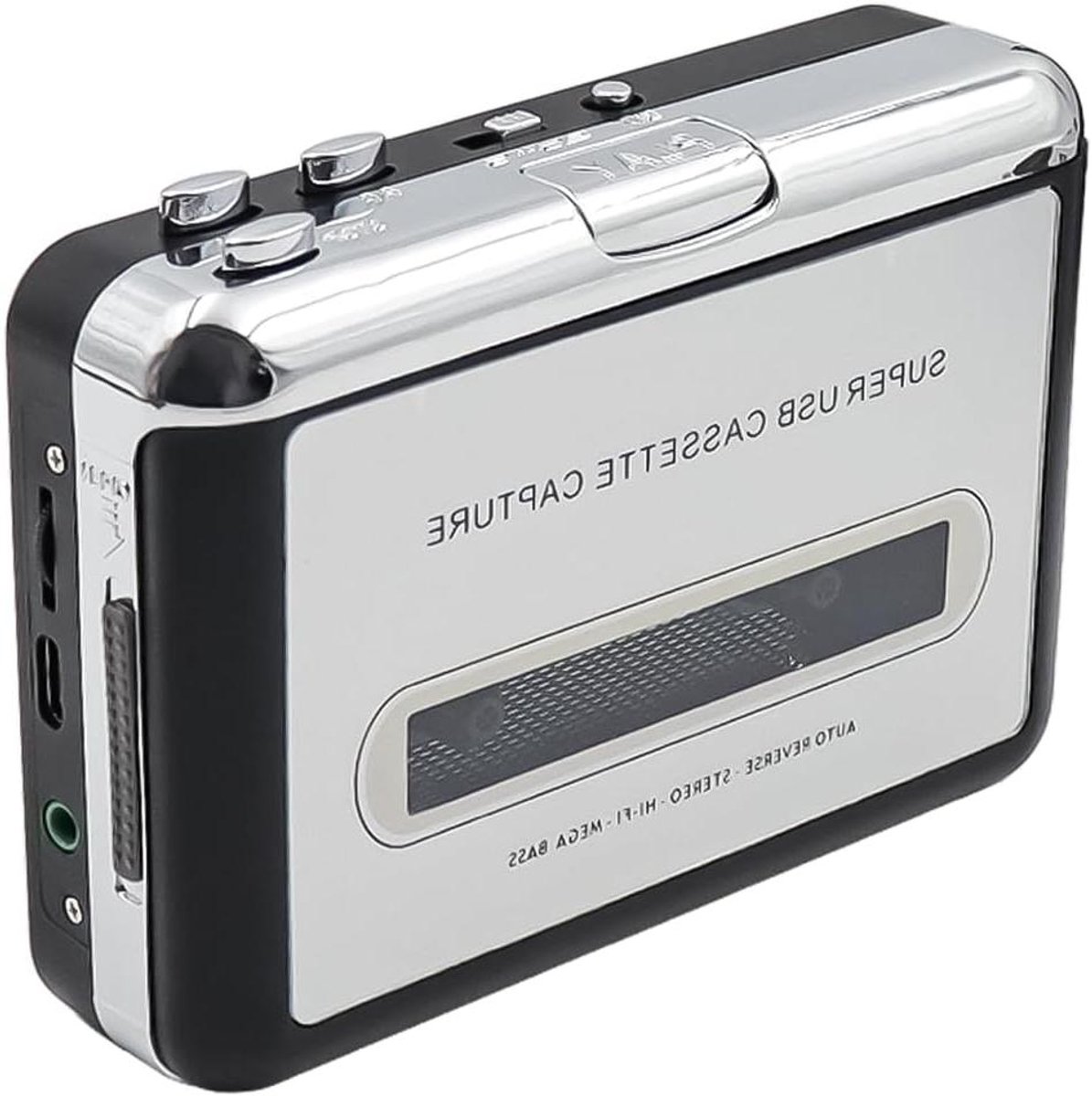 Cassette Speler - Walkman Converter - Muziek Digitaliseren - USB naar MP3 - Compact Ontwerp - Zwart