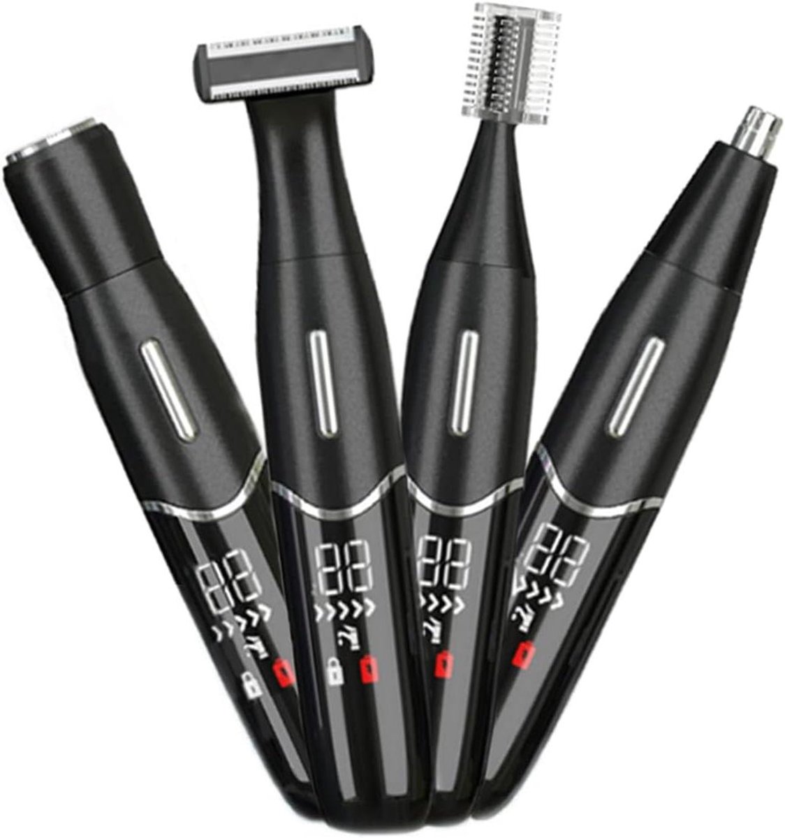 Elektrisch scheerapparaat - Ontharingsapparaat - Huidverzorging - 4-in-1 multifunctioneel - 4.16 x 3.74 cm - Wit
