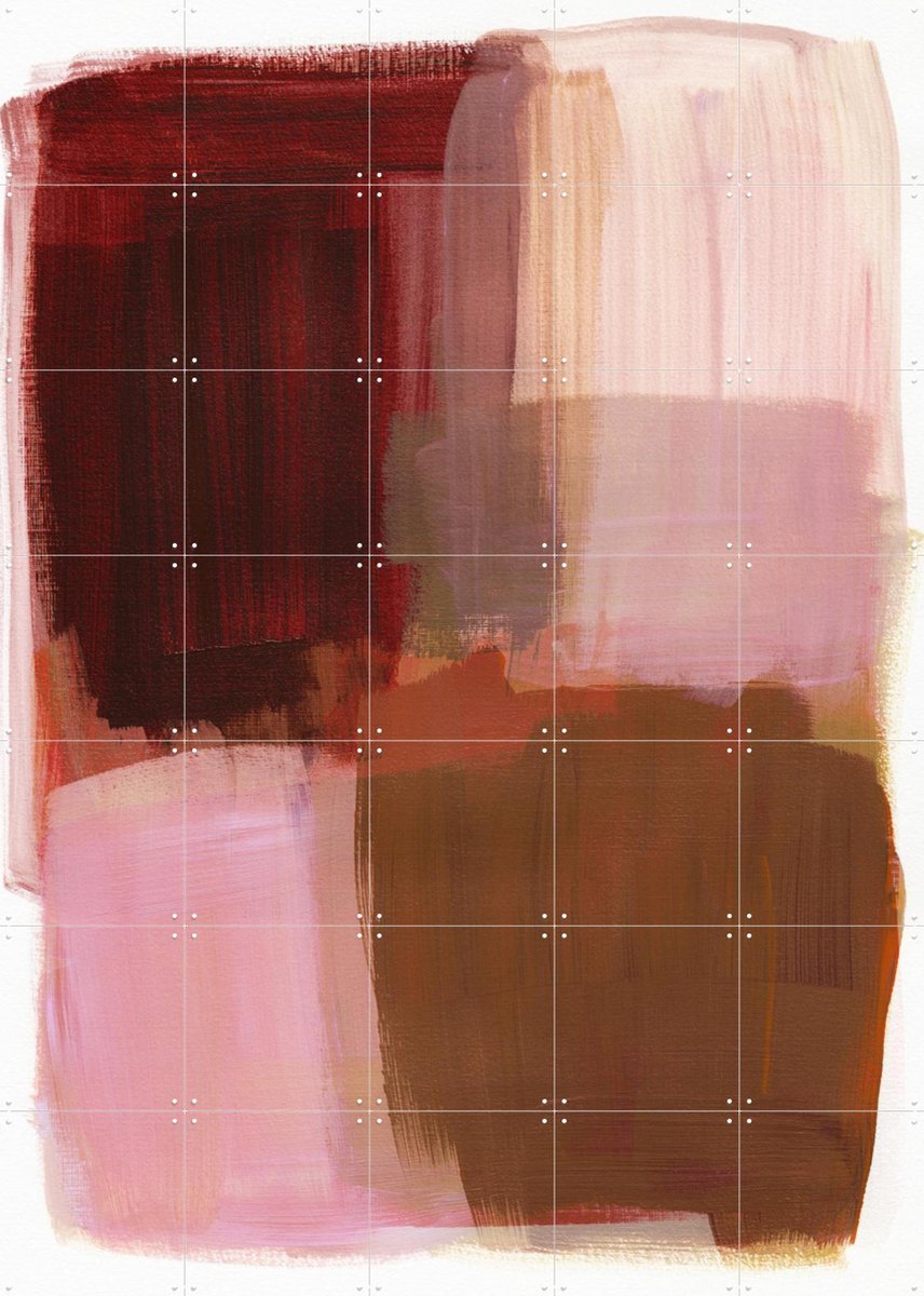 IXXI Soft Collision, Mareike Böhmer - 100 x 140 cm - Gratis ophangtool - Grote wanddecoratie en posters - Olieverf, Modern, Minimalisme, Abstract