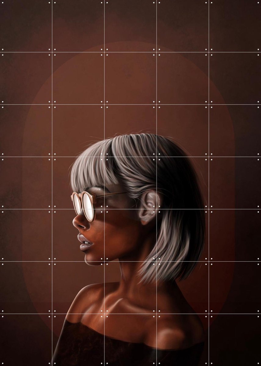 IXXI Wear The Night, Erik Andreas - 100 x 140 cm - Gratis ophangtool - Grote wanddecoratie en posters - Digitale Kunst, Modern, Mancave, Slaapkamer