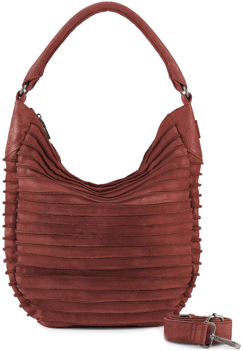 FREDsBRUDER schoudertas Riffeltier S Deep Sandalwood rood